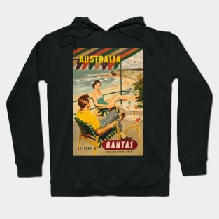 Vintage Travel - Australia Qantas Hoodie